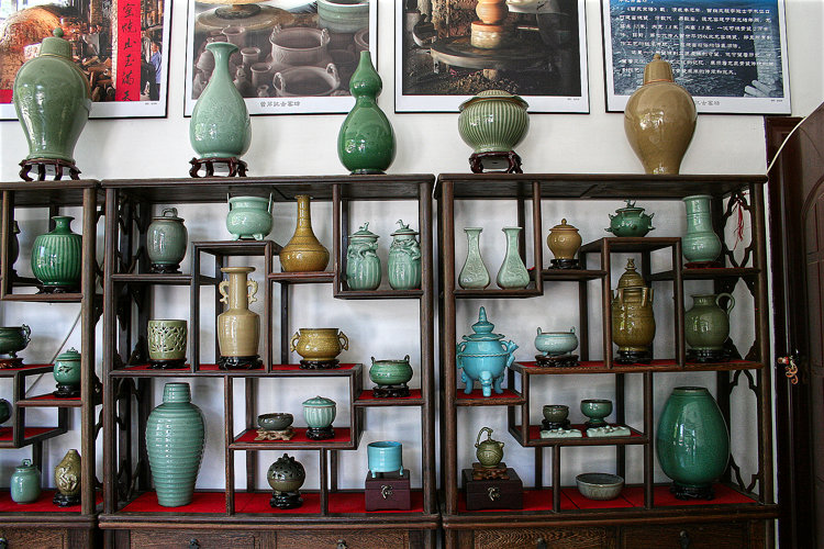 Seladone aus traditionellen Bränden.